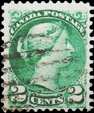 Канада 1871 год . Queen Victoria 2 с . Каталог 85,0 фунтов . (2)